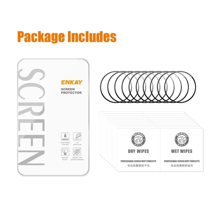 ENKAY HAT PRINCE 10Pcs For Huawei Watch GT 4 41mm PMMA Screen Protector 3D Curved Soft PC Edge Full Protective Film