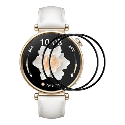 ENKAY HAT PRINCE 2Pcs For Huawei Watch GT 4 41mm Screen Protector No Bubble 3D Curved Soft PC Edge + PMMA Film