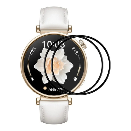 ENKAY HAT PRINCE 2Pcs For Huawei Watch GT 4 41mm Screen Protector No Bubble 3D Curved Soft PC Edge + PMMA Film
