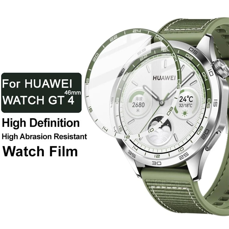 IMAK Compatible with Huawei Watch GT 4 46mm Screen Protector (Only for Green) Anti Scratch PMMA HD Watch Film