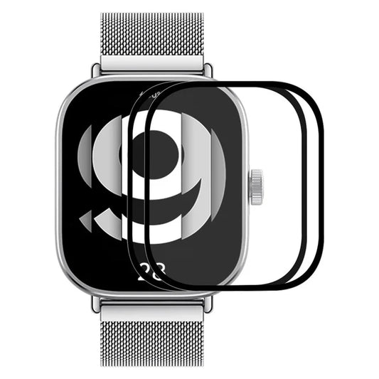 ENKAY HAT PRINCE 2Pcs For Xiaomi Redmi Watch 4 Flexible HD PMMA Screen Protector 3D Curved PC Edge Watch Film