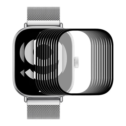 ENKAY HAT PRINCE 10Pcs For Xiaomi Redmi Watch 4 3D Curved Edge Screen Protector HD Transparent PMMA Watch Film