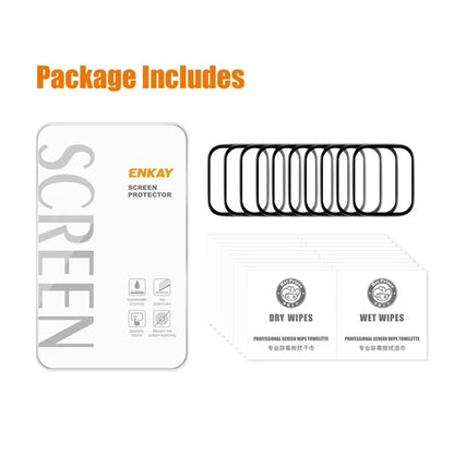 ENKAY HAT PRINCE 10Pcs For Xiaomi Redmi Watch 4 3D Curved Edge Screen Protector HD Transparent PMMA Watch Film