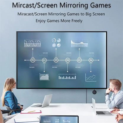 E89B 2.4G WiFi 4K Wireless Horizontal / Vertical Screen Mirroring Adapter HD Display Dongle