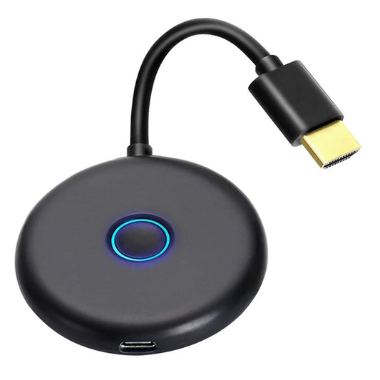 E89BK 2.4G / 5G Dual Band WiFi Wireless Horizontal / Vertical Screen Mirroring Adapter 4K HD Display Dongle