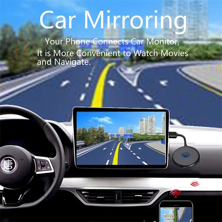 E89BK 2.4G / 5G Dual Band WiFi Wireless Horizontal / Vertical Screen Mirroring Adapter 4K HD Display Dongle