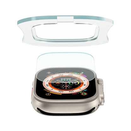 For Apple Watch Ultra / Ultra 2 49mm Screen Protector Tempered Glass Film with Auto Alignment Tool Kit
