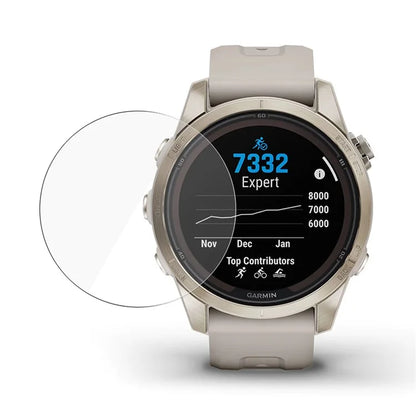 For Garmin Fenix 7S Pro Tempered Glass Screen Protector 0.3mm Anti-scratch Watch Screen Film