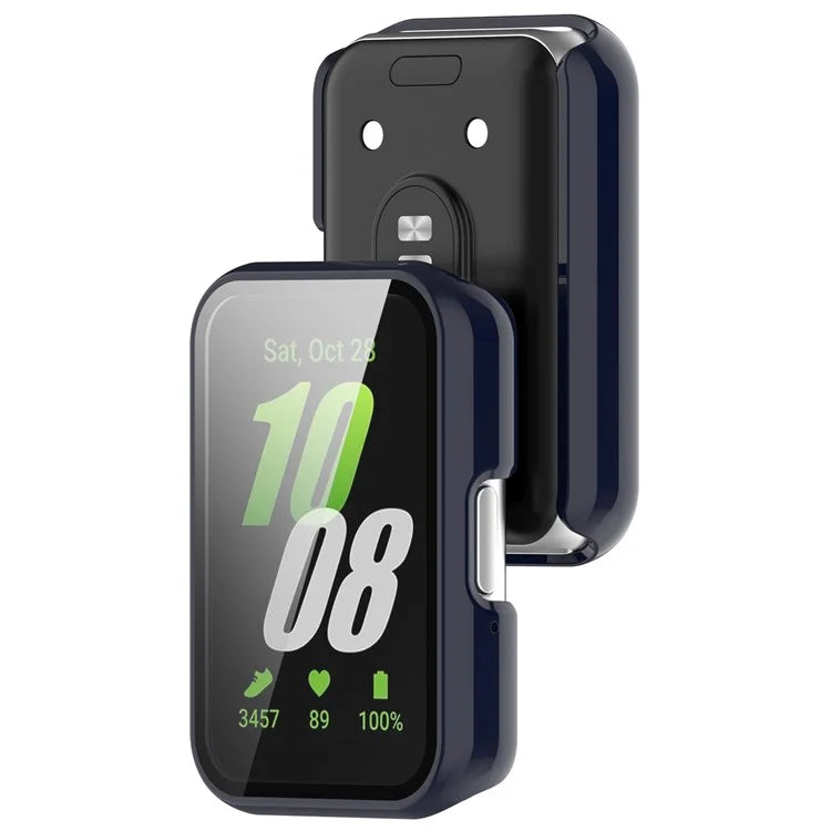 For Samsung Galaxy Fit3 (SM-R390) Case with Tempered Glass Screen Protector Full Coverage Hard PC Watch Cover