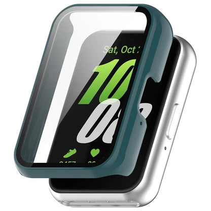 For Samsung Galaxy Fit3 (SM-R390) Case with Tempered Glass Screen Protector Full Coverage Hard PC Watch Cover