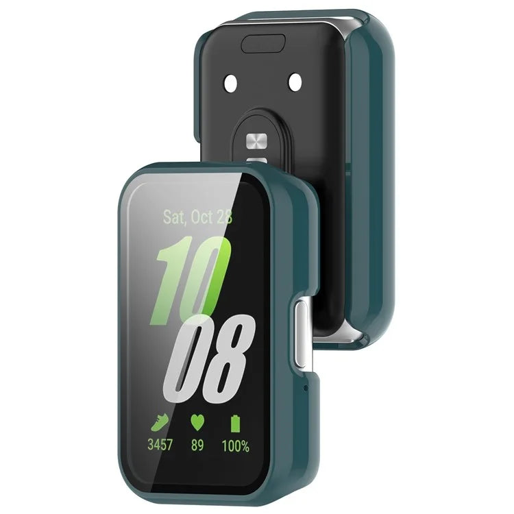 For Samsung Galaxy Fit3 (SM-R390) Case with Tempered Glass Screen Protector Full Coverage Hard PC Watch Cover
