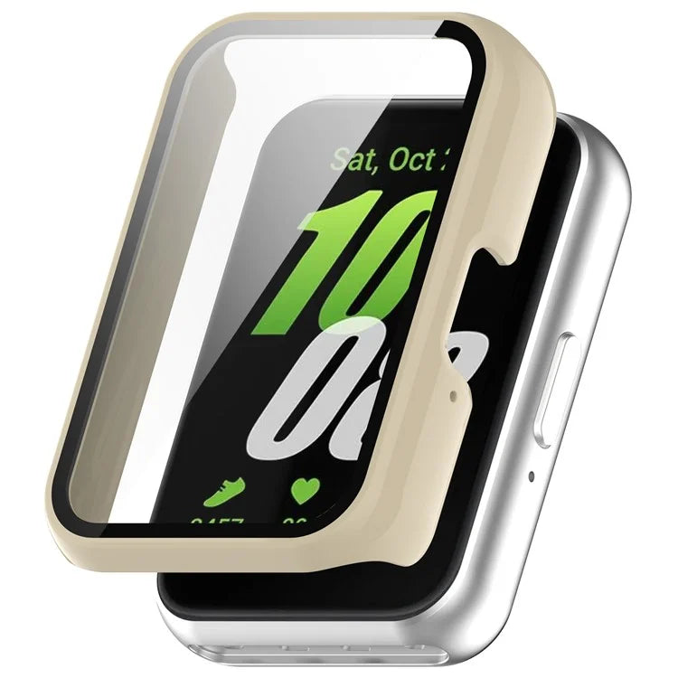 For Samsung Galaxy Fit3 (SM-R390) Case with Tempered Glass Screen Protector Full Coverage Hard PC Watch Cover