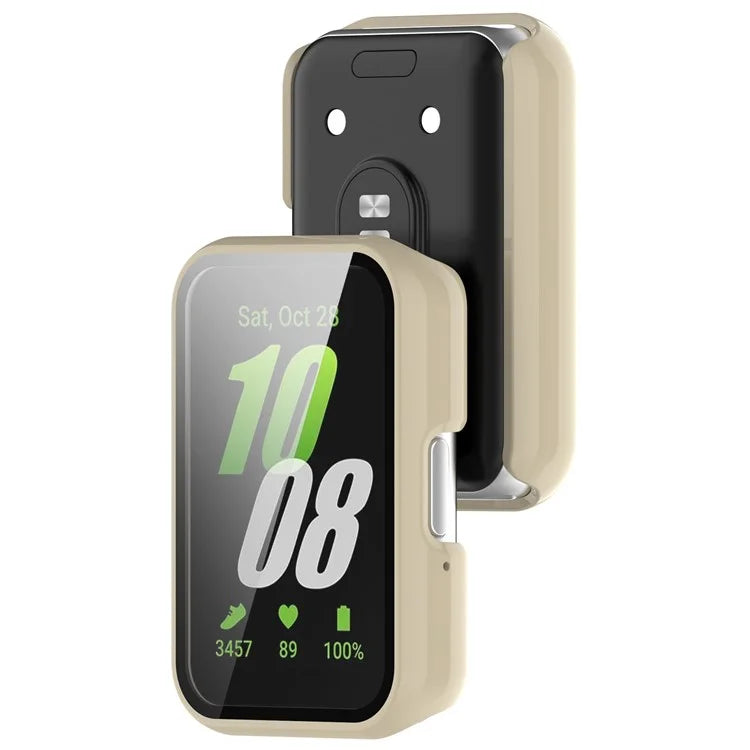 For Samsung Galaxy Fit3 (SM-R390) Case with Tempered Glass Screen Protector Full Coverage Hard PC Watch Cover