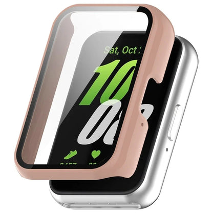 For Samsung Galaxy Fit3 (SM-R390) Case with Tempered Glass Screen Protector Full Coverage Hard PC Watch Cover