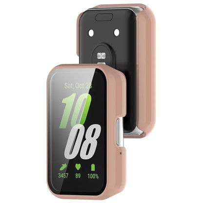 For Samsung Galaxy Fit3 (SM-R390) Case with Tempered Glass Screen Protector Full Coverage Hard PC Watch Cover