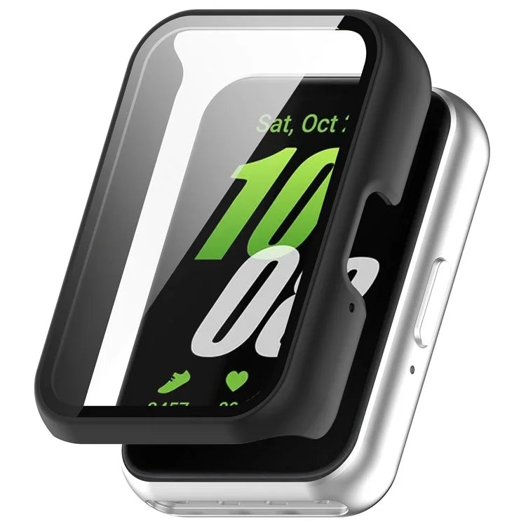 For Samsung Galaxy Fit3 (SM-R390) Case with Tempered Glass Screen Protector Full Coverage Hard PC Watch Cover