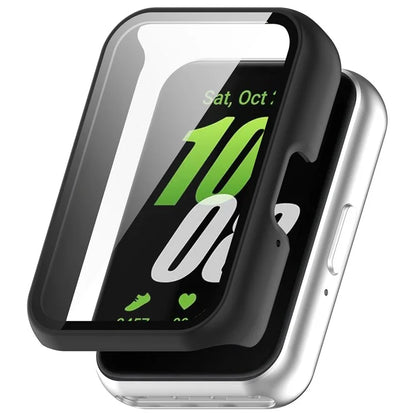 For Samsung Galaxy Fit3 (SM-R390) Case with Tempered Glass Screen Protector Full Coverage Hard PC Watch Cover