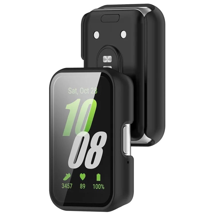 For Samsung Galaxy Fit3 (SM-R390) Case with Tempered Glass Screen Protector Full Coverage Hard PC Watch Cover