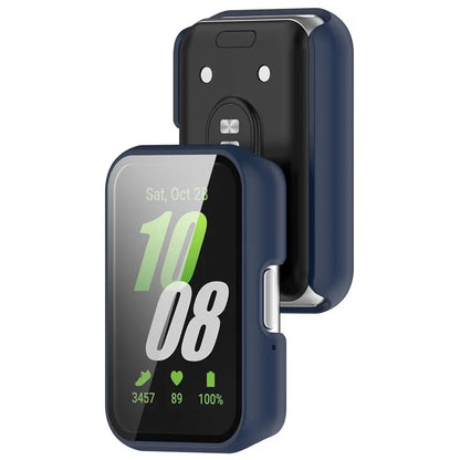 For Samsung Galaxy Fit3 (SM-R390) Case with Tempered Glass Screen Protector Full Coverage Hard PC Watch Cover