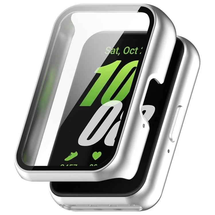 For Samsung Galaxy Fit3 (SM-R390) Case with Tempered Glass Screen Protector Full Coverage Hard PC Watch Cover
