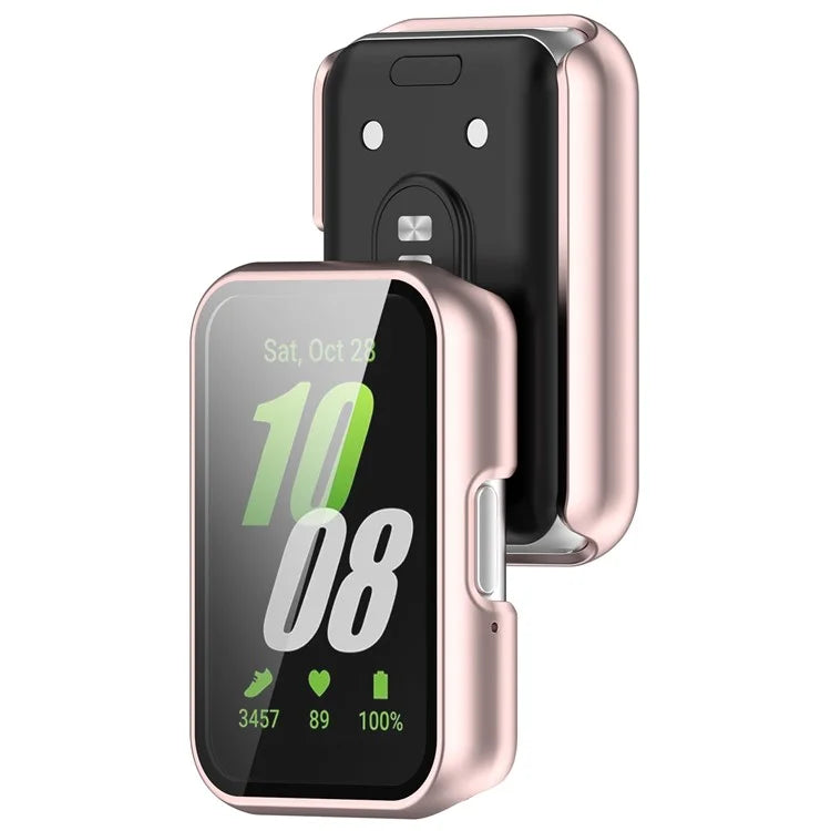 For Samsung Galaxy Fit3 (SM-R390) Case with Tempered Glass Screen Protector Full Coverage Hard PC Watch Cover