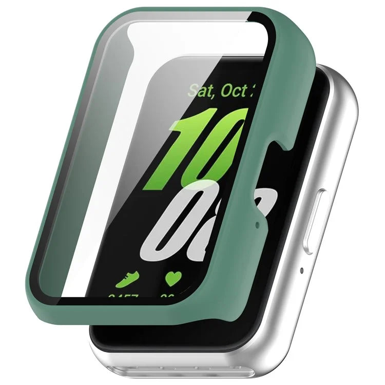 For Samsung Galaxy Fit3 (SM-R390) Case with Tempered Glass Screen Protector Full Coverage Hard PC Watch Cover