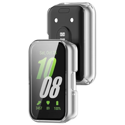 For Samsung Galaxy Fit3 (SM-R390) Case with Tempered Glass Screen Protector Full Coverage Hard PC Watch Cover