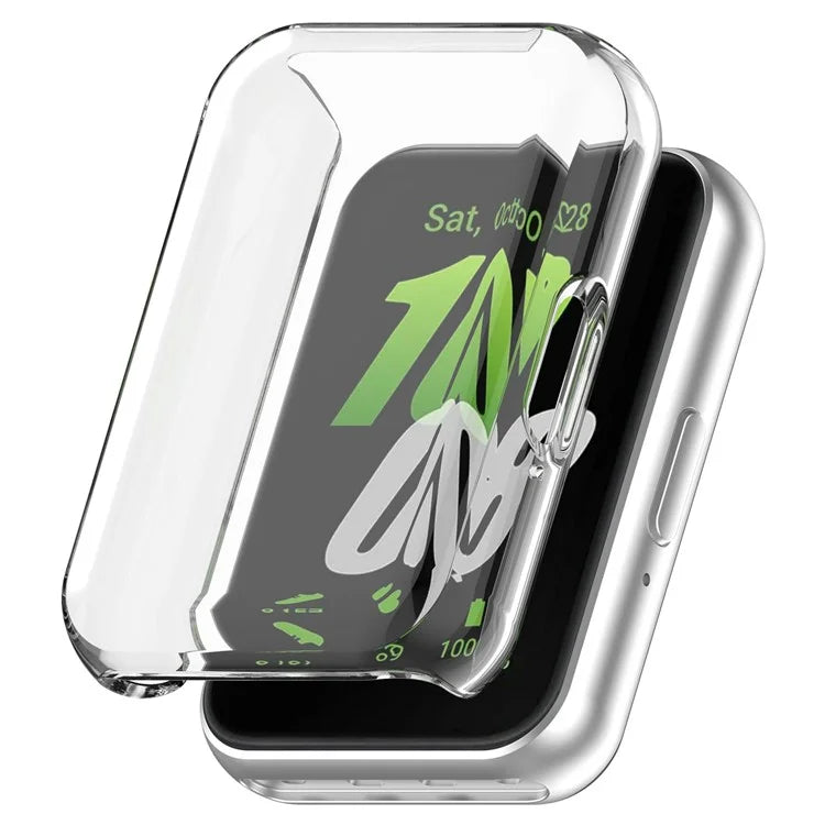 For Samsung Galaxy Fit3 Watch Frame Case Electroplating Fully Wrapped TPU Watch Cover