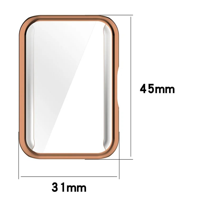 For Samsung Galaxy Fit3 Watch Frame Case Electroplating Fully Wrapped TPU Watch Cover