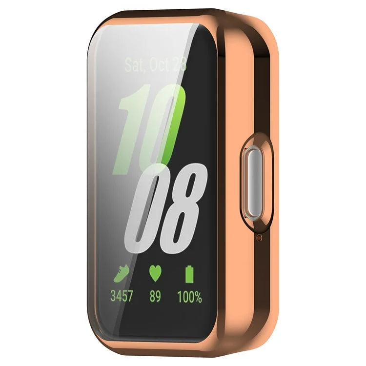For Samsung Galaxy Fit3 Soft TPU Protective Cover All-inclusive Electroplating Watch Case