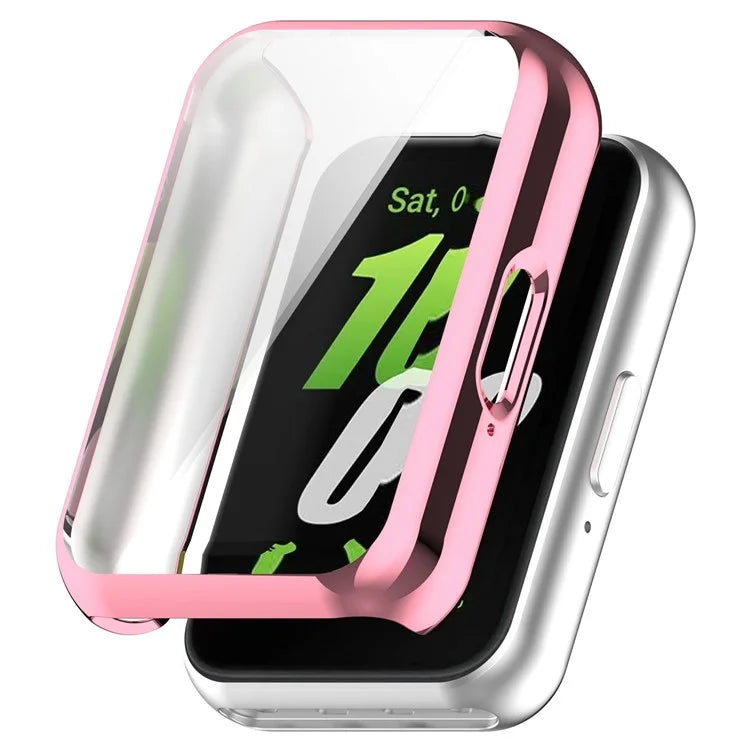 For Samsung Galaxy Fit3 Soft TPU Protective Cover All-inclusive Electroplating Watch Case