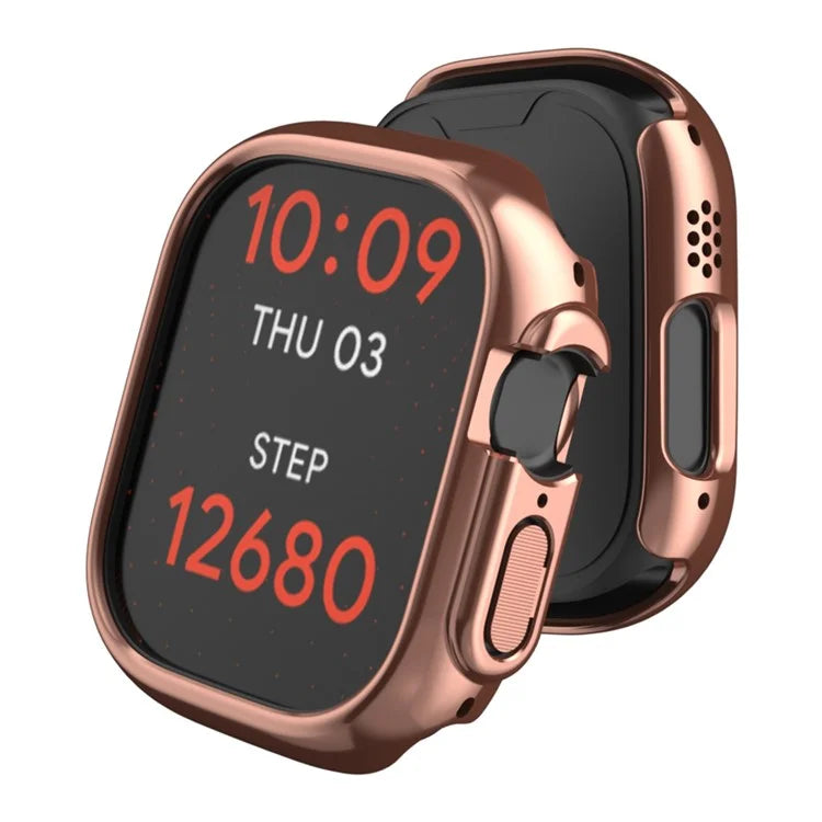For Apple Watch Series 9  /  8  /  7 45mm Watch Cover Electroplating Drop-proof PC Case