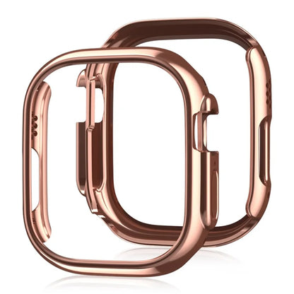 For Apple Watch Series 9  /  8  /  7 45mm Watch Cover Electroplating Drop-proof PC Case