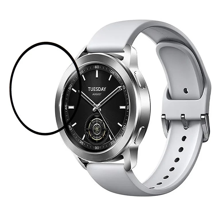 For Xiaomi Watch S3 Dustproof Screen Protector Full Covering PMMA Clear Screen Film