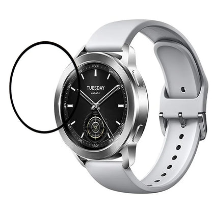 For Xiaomi Watch S3 Dustproof Screen Protector Full Covering PMMA Clear Screen Film