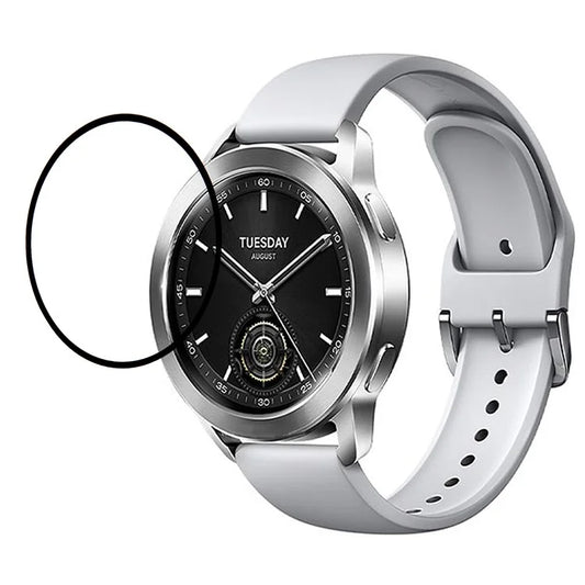For Xiaomi Watch S3 Dustproof Screen Protector Full Covering PMMA Clear Screen Film