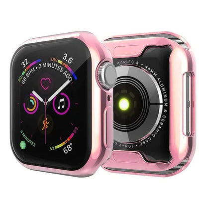 For Apple Watch SE (2022) / SE / 6 / 5 / 4 40mm Case Cover Electroplated Soft TPU Case with Screen Protector