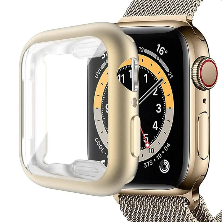 For Apple Watch SE (2022) / SE / 6 / 5 / 4 40mm Case Cover Electroplated Soft TPU Case with Screen Protector