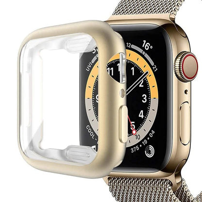 For Apple Watch SE (2022) / SE / 6 / 5 / 4 40mm Case Cover Electroplated Soft TPU Case with Screen Protector