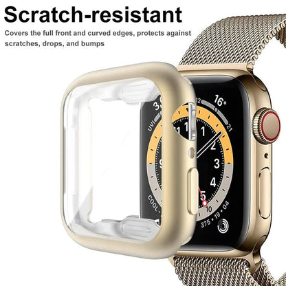 For Apple Watch SE (2022) / SE / 6 / 5 / 4 40mm Case Cover Electroplated Soft TPU Case with Screen Protector