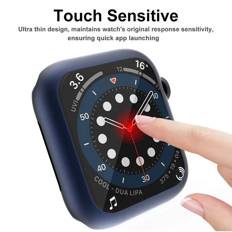 For Apple Watch SE (2022) / SE / 6 / 5 / 4 40mm Case Cover Electroplated Soft TPU Case with Screen Protector