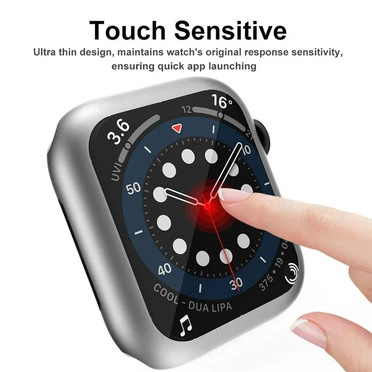 For Apple Watch SE (2022) / SE / 6 / 5 / 4 40mm Case Cover Electroplated Soft TPU Case with Screen Protector