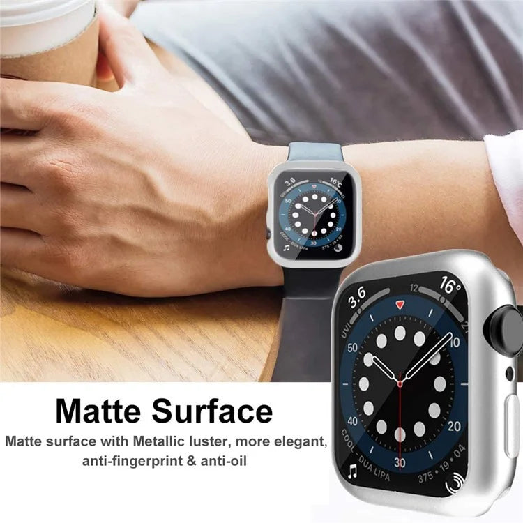 For Apple Watch SE (2022) / SE / 6 / 5 / 4 40mm Case Cover Electroplated Soft TPU Case with Screen Protector