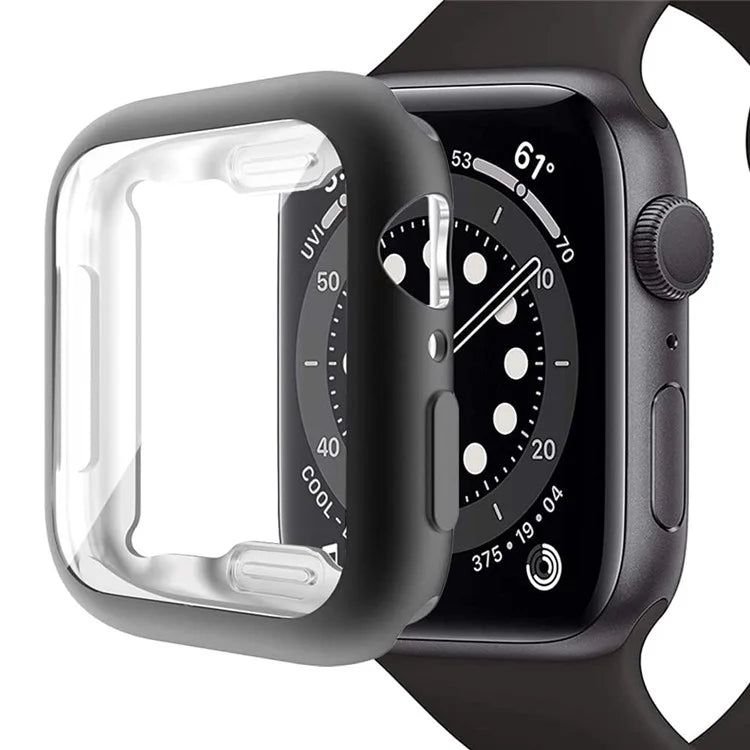For Apple Watch Series 3 / 2 / 1 38mm Case Electroplating TPU Watch Cover with Screen Protector