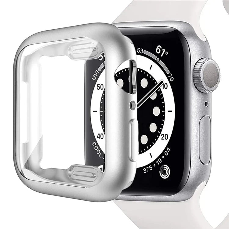 For Apple Watch Series 3 / 2 / 1 38mm Case Electroplating TPU Watch Cover with Screen Protector