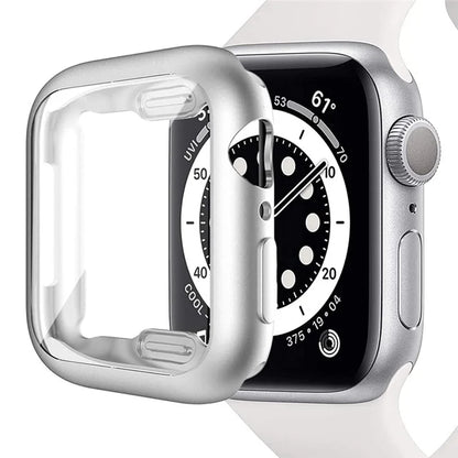 For Apple Watch Series 3 / 2 / 1 38mm Case Electroplating TPU Watch Cover with Screen Protector