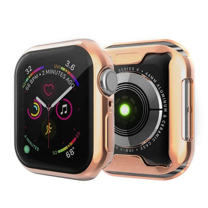 For Apple Watch Series 3 / 2 / 1 42mm Soft TPU Case with Screen Protector Electroplated Watch Cover