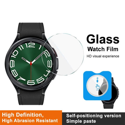 IMAK For Samsung Galaxy Watch6 Classic 47mm / Watch Ultra 47mm Screen Protector Clear Tempered Glass Film with Alignment Kit