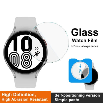 IMAK For Samsung Galaxy Watch4 44mm Screen Protector Tempered Glass Film Auto-Alignment Installation