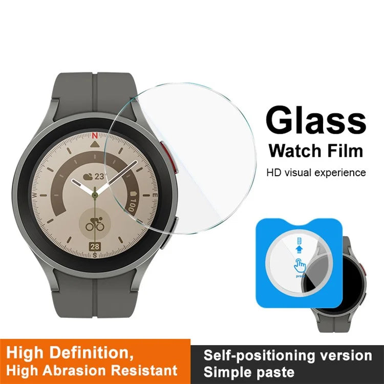 IMAK For Samsung Galaxy Watch 5 Pro 45mm Screen Protector with Easy Alignment Tool Tempered Glass Film